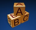 Abc cubes Royalty Free Stock Photo