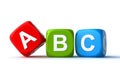 Abc cubes Royalty Free Stock Photo