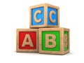 abc cubes Royalty Free Stock Photo