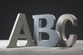 ABC decorative alphabet wooden letters