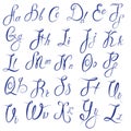 ABC - English alphabet - Handwritten calligraphic