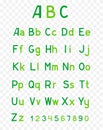 Abc green alphabet