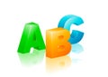 ABC icon Royalty Free Stock Photo
