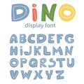 Dino vecto alphabet