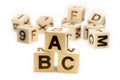 ABC Letter Blocks Royalty Free Stock Photo