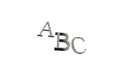 ABC rendering letters on a white background Royalty Free Stock Photo
