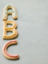 ABC Shortbread Biscuits Royalty Free Stock Photo