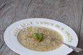 ABC Soup With German Text For Love Goes Through The Stomach