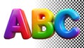 ABC text blocks, learning letters and alphabet design png transparent image Generative AI