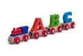 ABC Toy Train Royalty Free Stock Photo