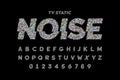 TV static noise effect font Royalty Free Stock Photo