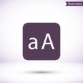 ABC vector icon , lorem ipsum Flat design Royalty Free Stock Photo