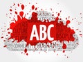 ABC word cloud collage Royalty Free Stock Photo