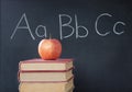 ABCs, apple, & chalkboard