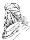 Abd al-Rahman III portrait, 1st Caliph of Cordoba