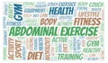 Abdominal Exercise word cloud