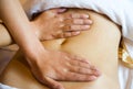 Abdominal massage Royalty Free Stock Photo
