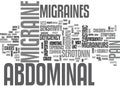 Abdominal Migraines Word Cloud