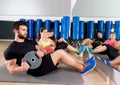 Abdominal Plate Training Core Group At Gym