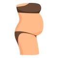 Abdominal problem icon cartoon vector. Surgery plastic