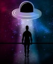 Abduction by aliens Royalty Free Stock Photo