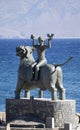 The Abduction of Europe sculpture at Agios Nikolaos Crete Royalty Free Stock Photo