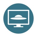 Abduction Glyph and Line mixing Vector icon which can easily modify or edit