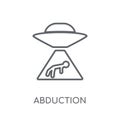Abduction linear icon. Modern outline Abduction logo concept on Royalty Free Stock Photo