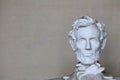 Abe Lincoln Head on Right Royalty Free Stock Photo