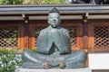 Abe no Seimei Statue at Seimei Shrine in Kyoto, Japan. Abe no Seimei 921-1005 was an onmyoji, a