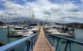 Abel Point Marina, Airlie Beach, Australia. Luxurious Yachts and sailing boats. Royalty Free Stock Photo