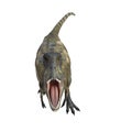 Abelisaurus Dinosaur isolated 3d rendering on white background