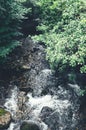 Aber Falls or in Welsh Rhaeadr Fawr Royalty Free Stock Photo