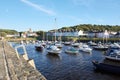 Aberaeron Harbour looking east to the church