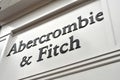 Abercrombie & Fitch store and sign Royalty Free Stock Photo