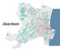 Aberdeen city map, administrative area