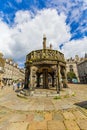 Aberdeen City Mercat Cross in the Castlegate, Scotland, UK, 13/08/2017 Royalty Free Stock Photo