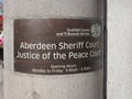 Aberdeen Court sign in Aberdeen