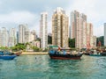 Aberdeen harbour, floating villages of Tanka people