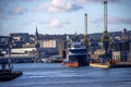 Aberdeen harbour. Scotland, UK