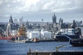 Aberdeen harbour. Scotland, UK