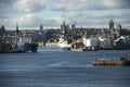 Aberdeen harbour. Scotland, UK