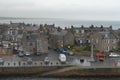 Aberdeen -Scotland- harbour, main gateway for the North Sea oil and gas offshore industry