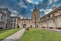 Aberdeen University King`s College building before storm .This is the oldest university in Aberdeen Royalty Free Stock Photo