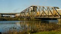 Aberdeen, Washington / USA - March 10, 2018: The Puget Sound & Pacific Railroad Wishkah River Bridge is an important part of Grays