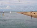 Aberdovey Sand and Sail, Wales Royalty Free Stock Photo