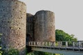 WHITE CASTLE, an ancient historical landmark in Abergavenny, Wales UK Royalty Free Stock Photo