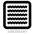 Aberrant conceptual graphic icon Royalty Free Stock Photo