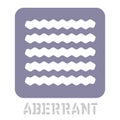 Aberrant conceptual graphic icon Royalty Free Stock Photo