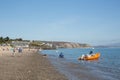 Abersoch beach Wales south coast Llyn Peninsula coast seaside town